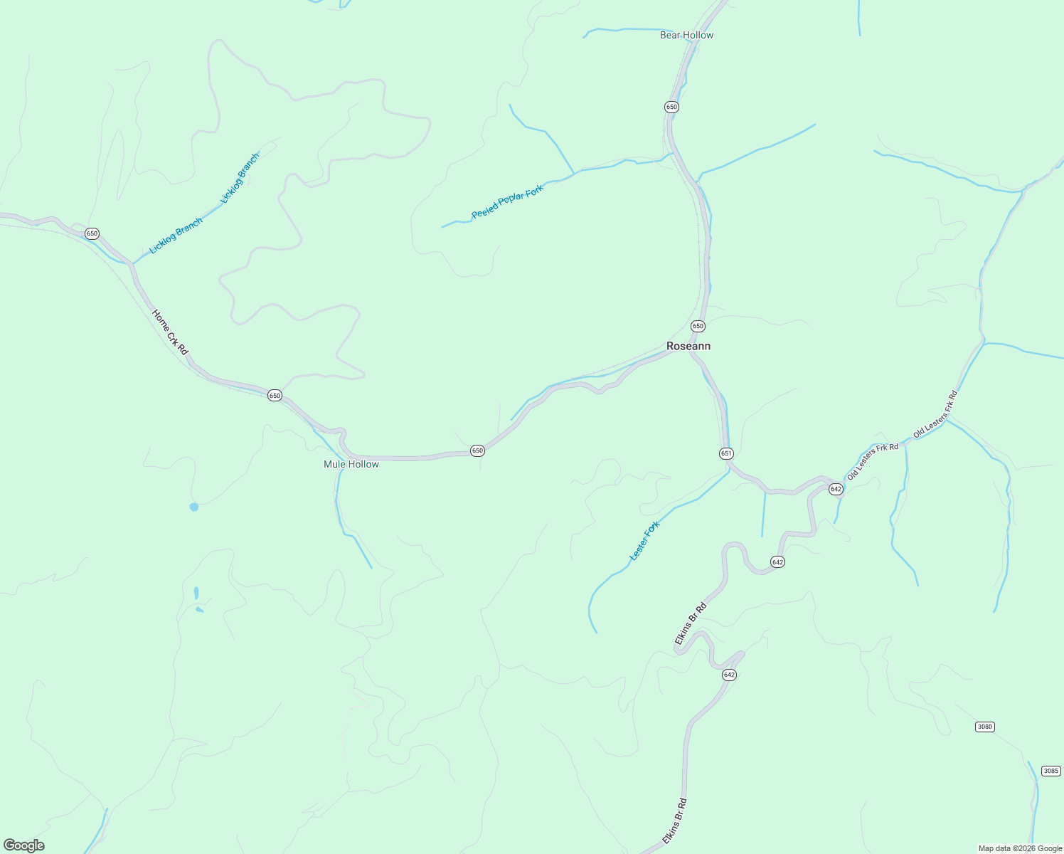 map of restaurants, bars, coffee shops, grocery stores, and more near in Roseann