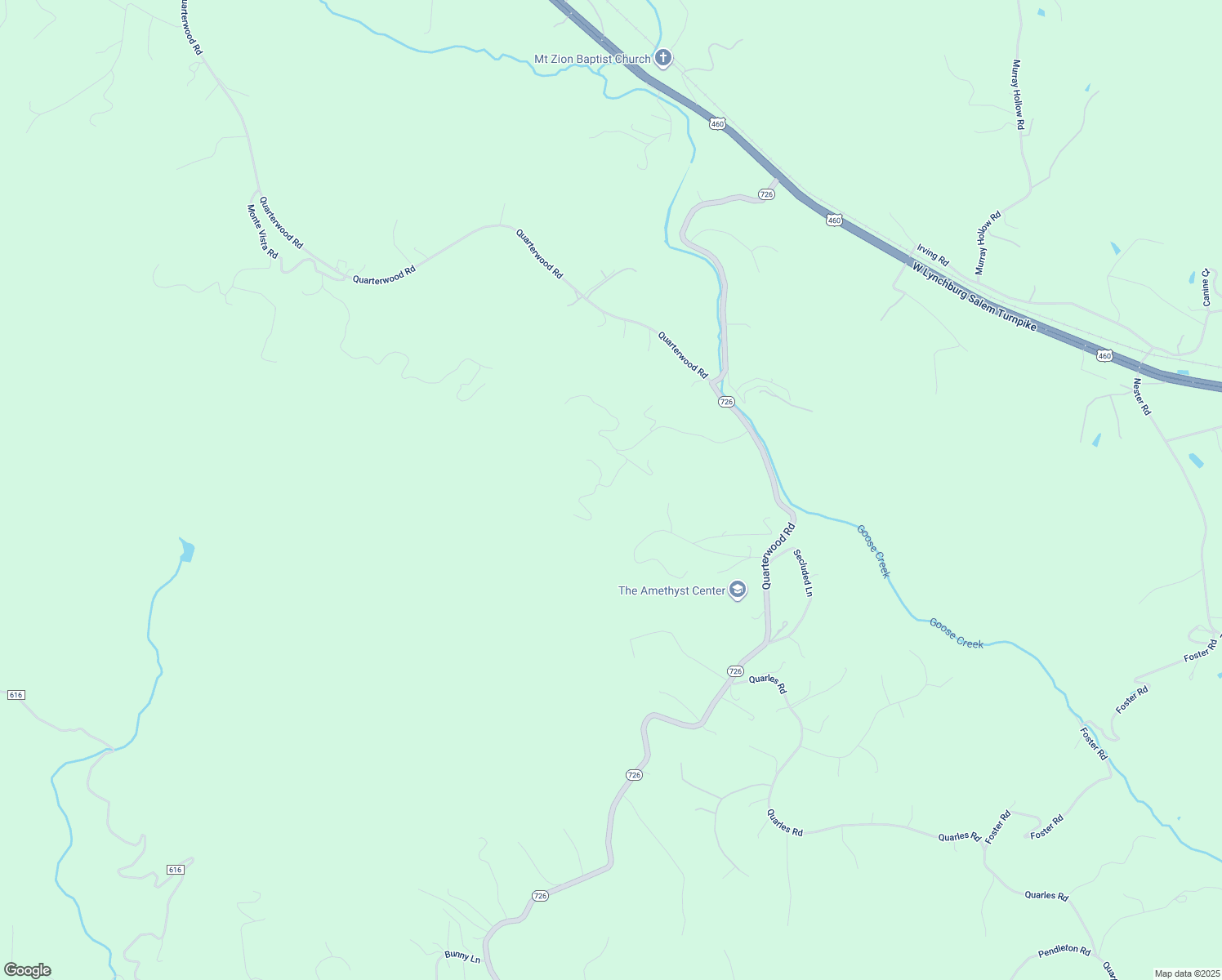 map of restaurants, bars, coffee shops, grocery stores, and more near 1604 Raspberry Branch Lane in Montvale