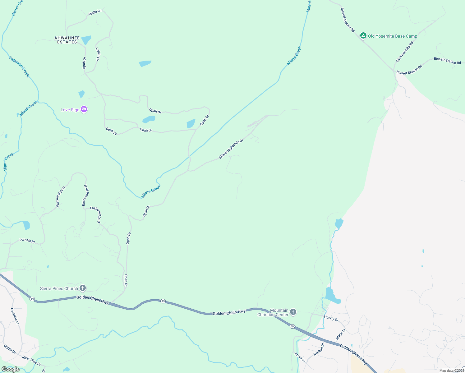 map of restaurants, bars, coffee shops, grocery stores, and more near 41658 Loch Lomond Lane in Oakhurst