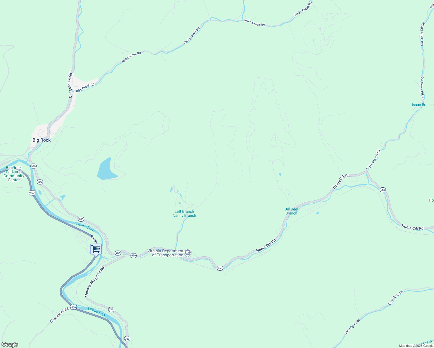 map of restaurants, bars, coffee shops, grocery stores, and more near in Big Rock