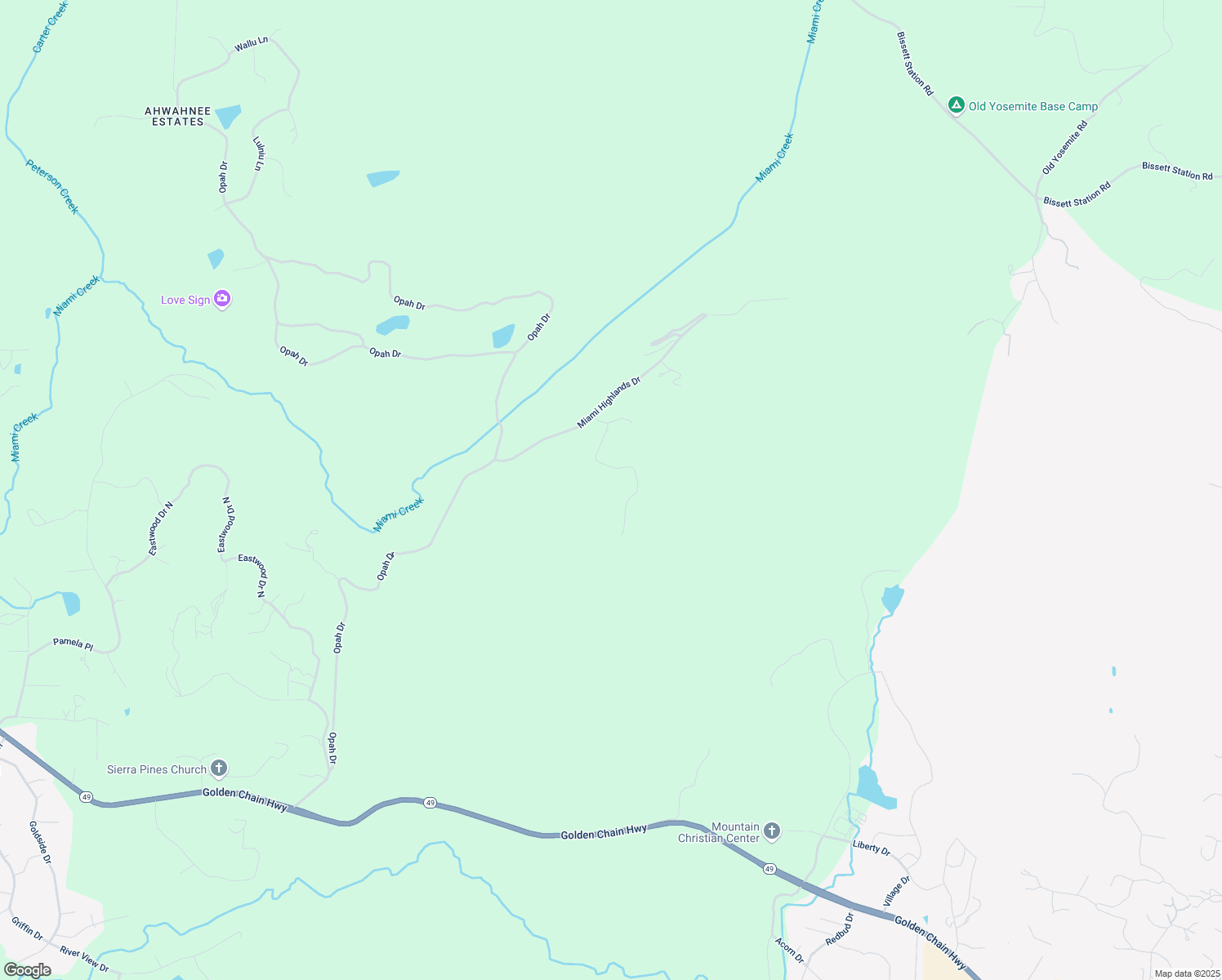 map of restaurants, bars, coffee shops, grocery stores, and more near 41658 Loch Lomond Lane in Oakhurst