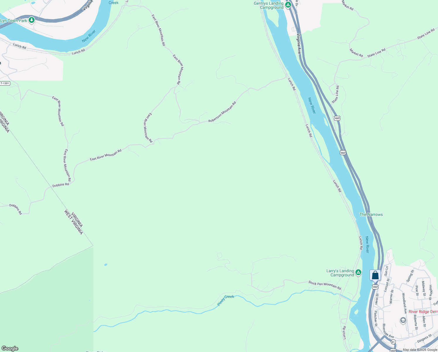 map of restaurants, bars, coffee shops, grocery stores, and more near in Rich Creek