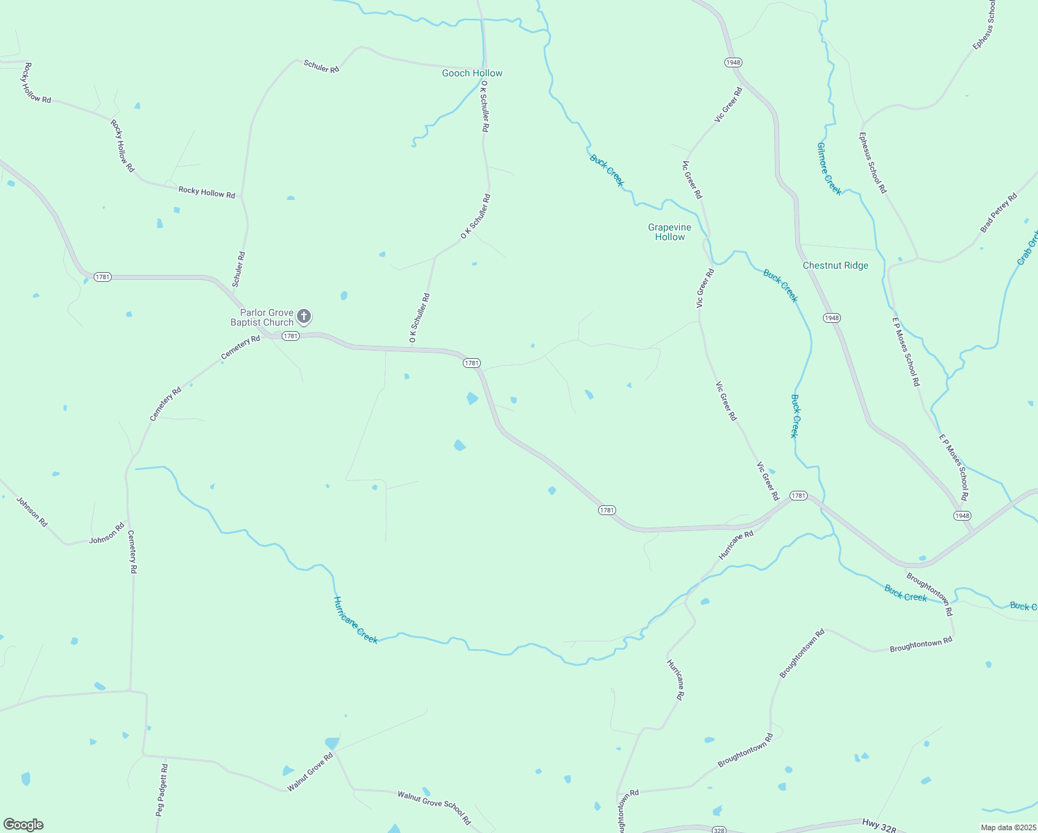 map of restaurants, bars, coffee shops, grocery stores, and more near 3220 Highway 1781 in Waynesburg