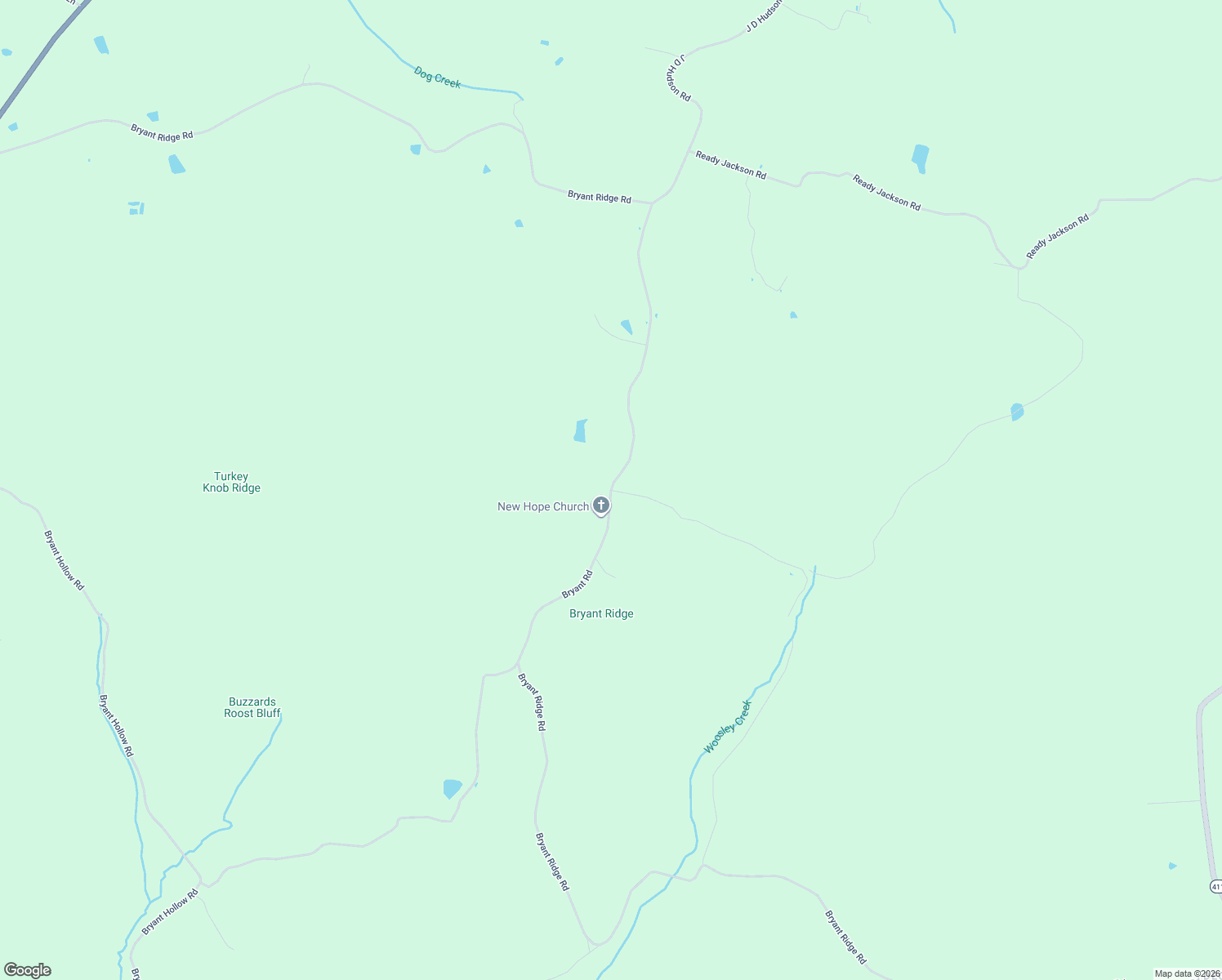 map of restaurants, bars, coffee shops, grocery stores, and more near Bryant Ridge Road in Caneyville