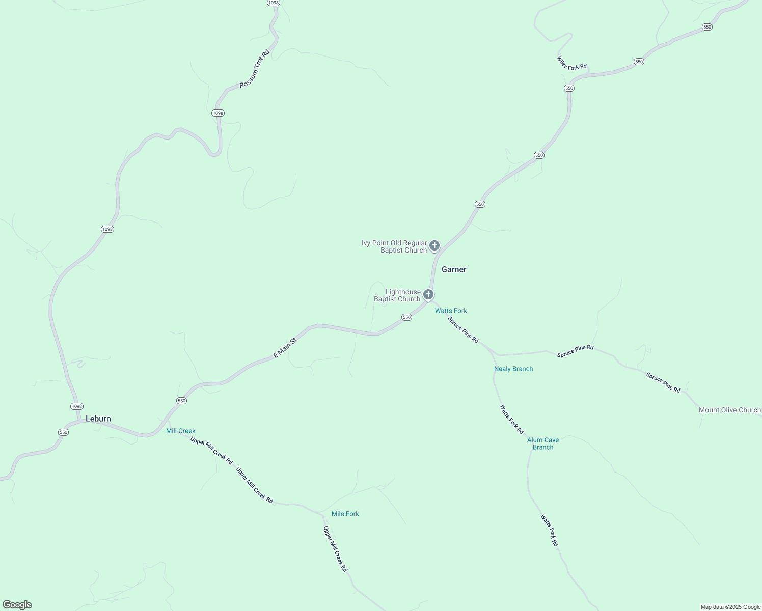 map of restaurants, bars, coffee shops, grocery stores, and more near in Garner