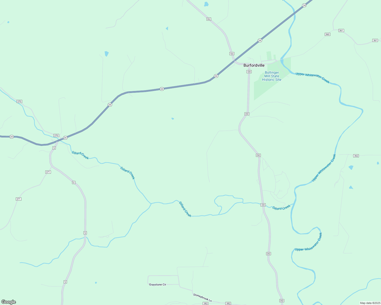 map of restaurants, bars, coffee shops, grocery stores, and more near in Burfordville