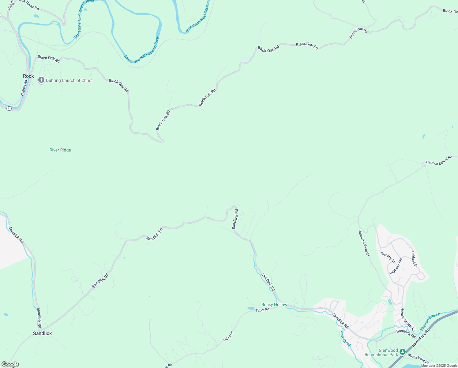 map of restaurants, bars, coffee shops, grocery stores, and more near 151 Natchez Lane in Bluefield