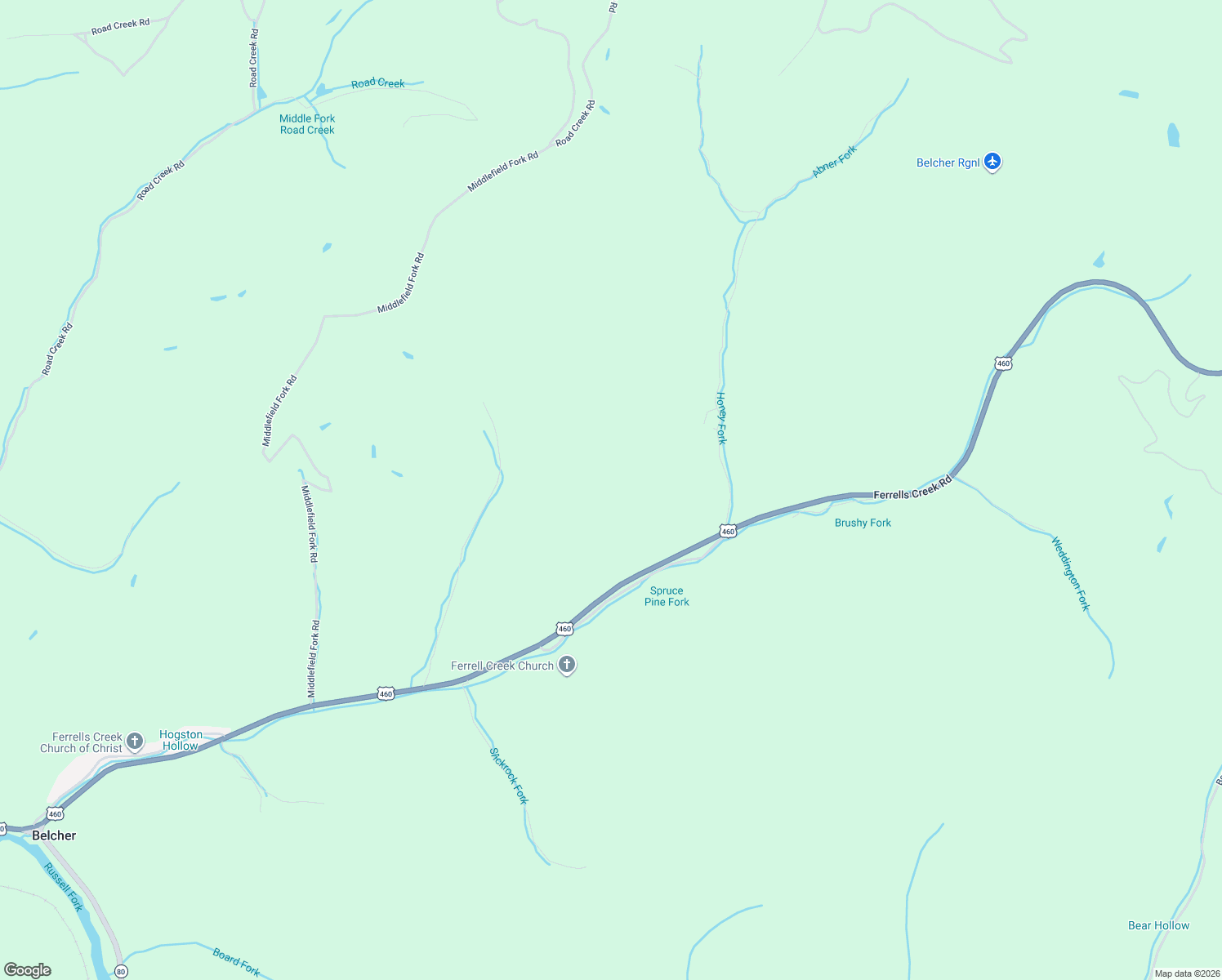 map of restaurants, bars, coffee shops, grocery stores, and more near in Belcher