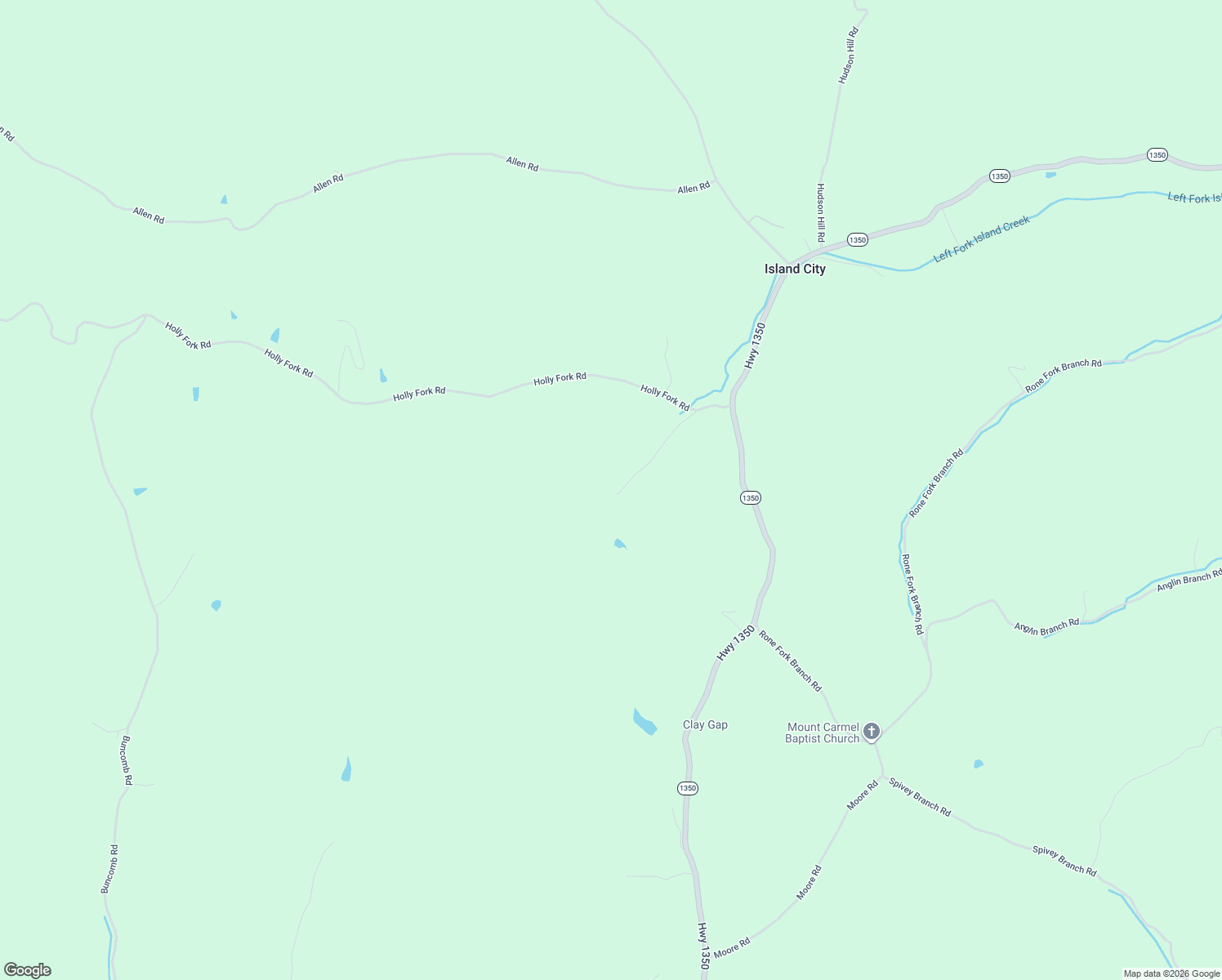 map of restaurants, bars, coffee shops, grocery stores, and more near 270 Left Fork Holly Road in Sextons Creek
