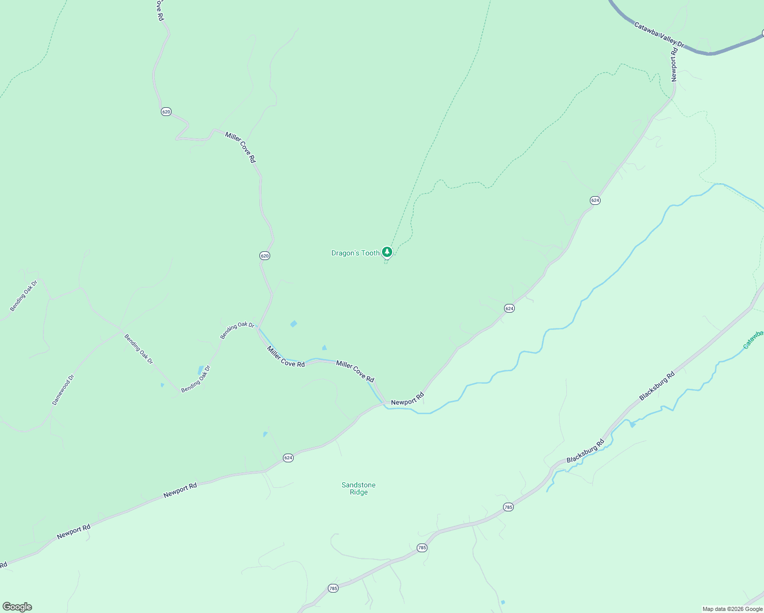 map of restaurants, bars, coffee shops, grocery stores, and more near 6853 Miller Cove Road in Catawba
