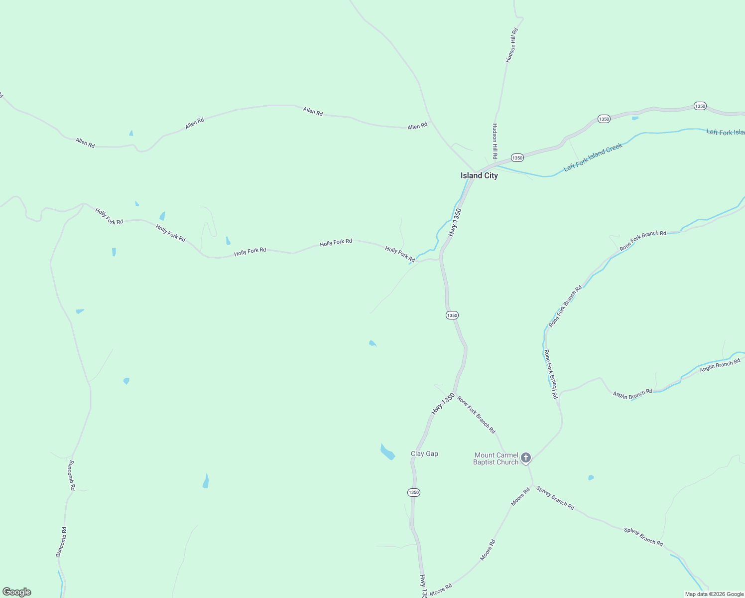 map of restaurants, bars, coffee shops, grocery stores, and more near 270 Left Fork Holly Road in Sextons Creek