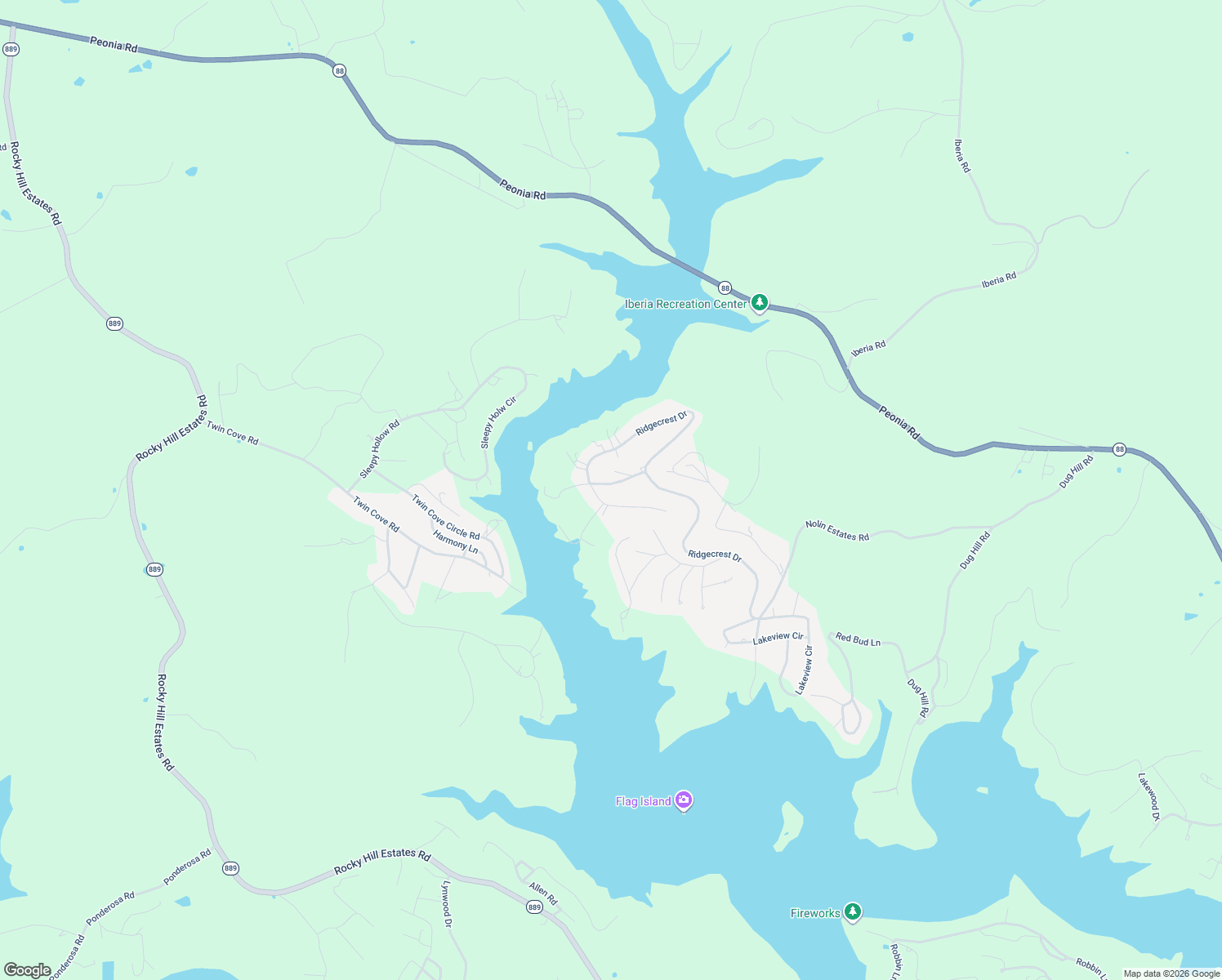 map of restaurants, bars, coffee shops, grocery stores, and more near 2-198 Lower Ridgecrest Drive in Clarkson