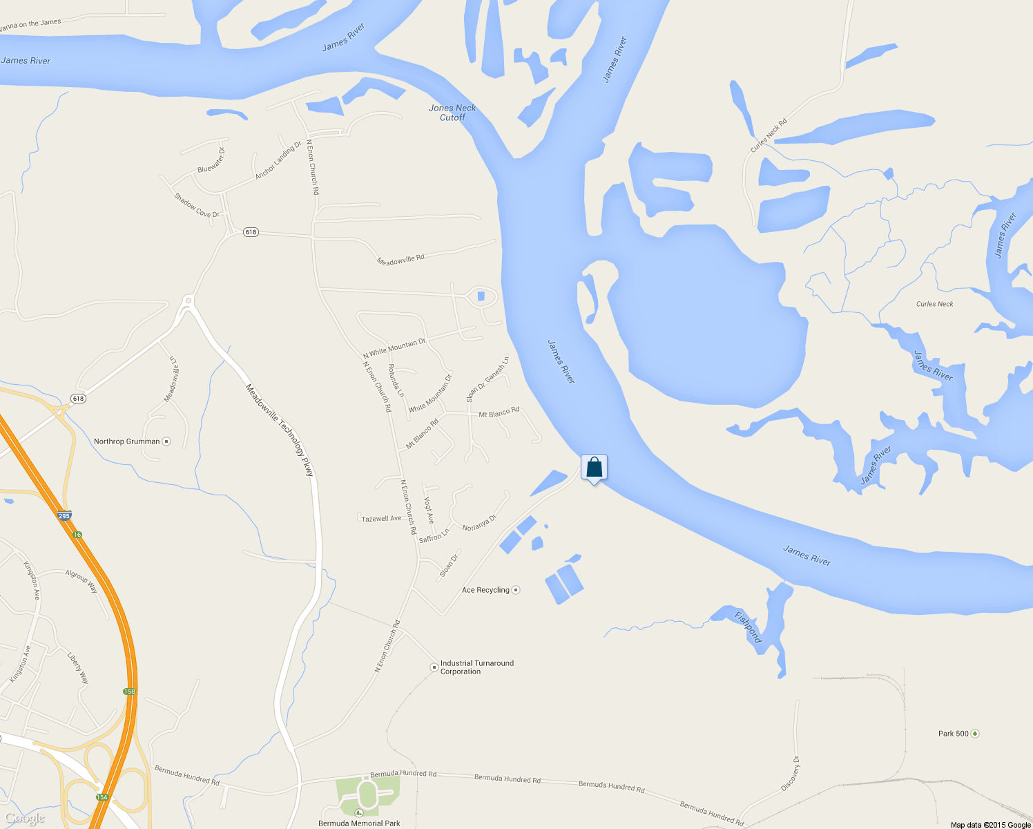 map of restaurants, bars, coffee shops, grocery stores, and more near 2401 Mount Blanco Road in Chester