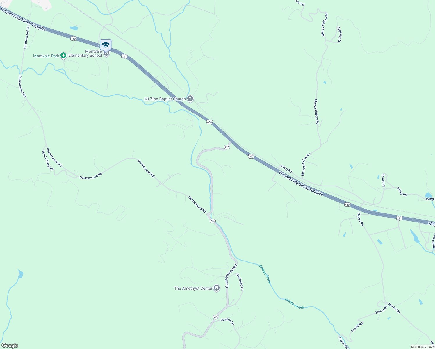 map of restaurants, bars, coffee shops, grocery stores, and more near 1253 Misty Ridge Lane in Montvale
