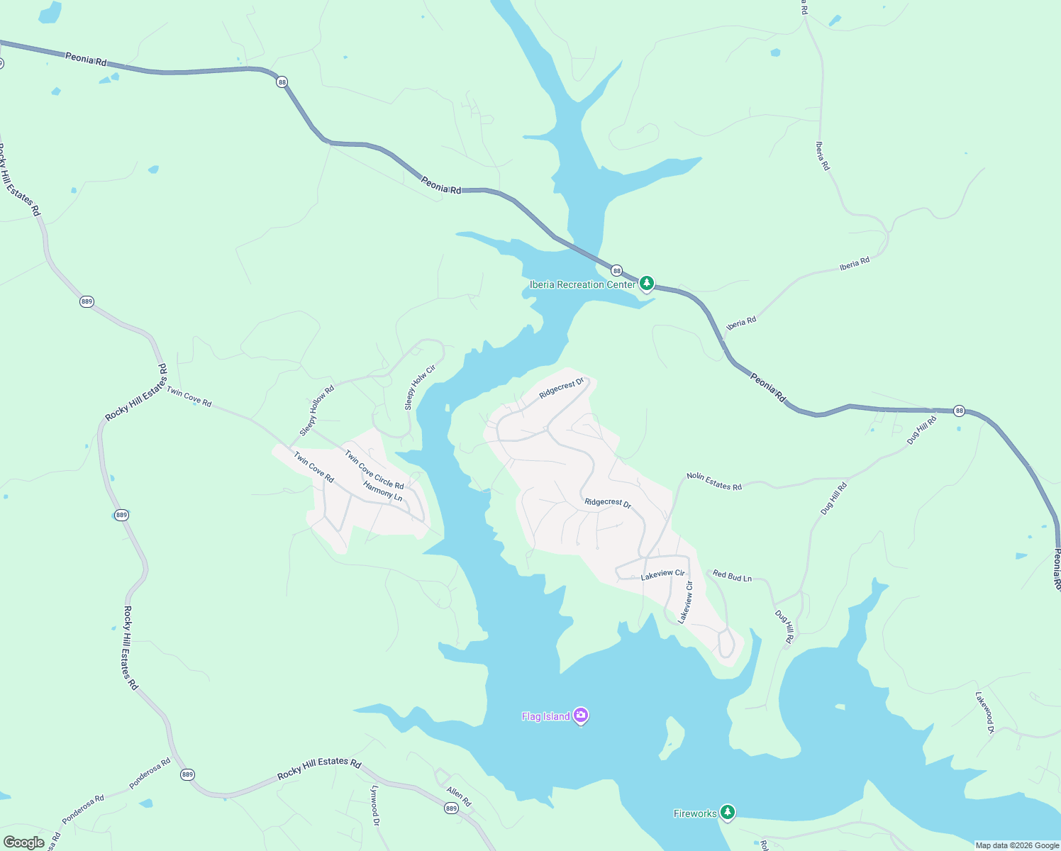 map of restaurants, bars, coffee shops, grocery stores, and more near 743-761 Ridgecrest Court in Clarkson