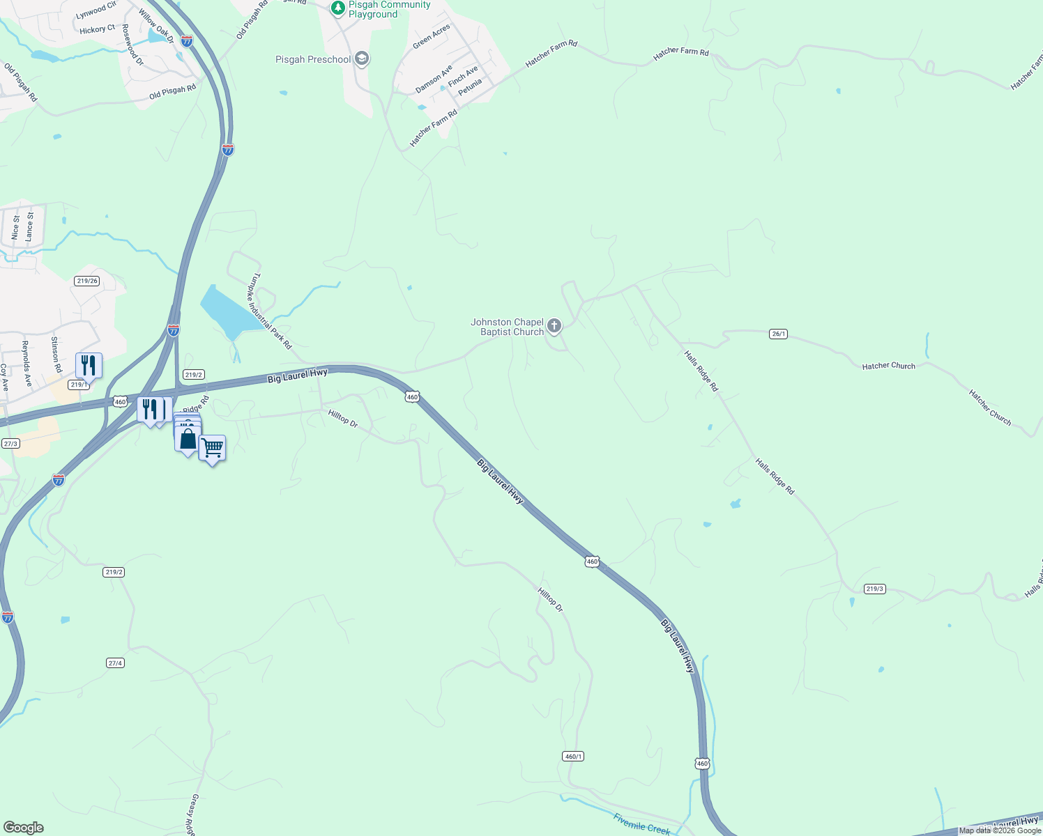 map of restaurants, bars, coffee shops, grocery stores, and more near 309 Strock Lane in Princeton