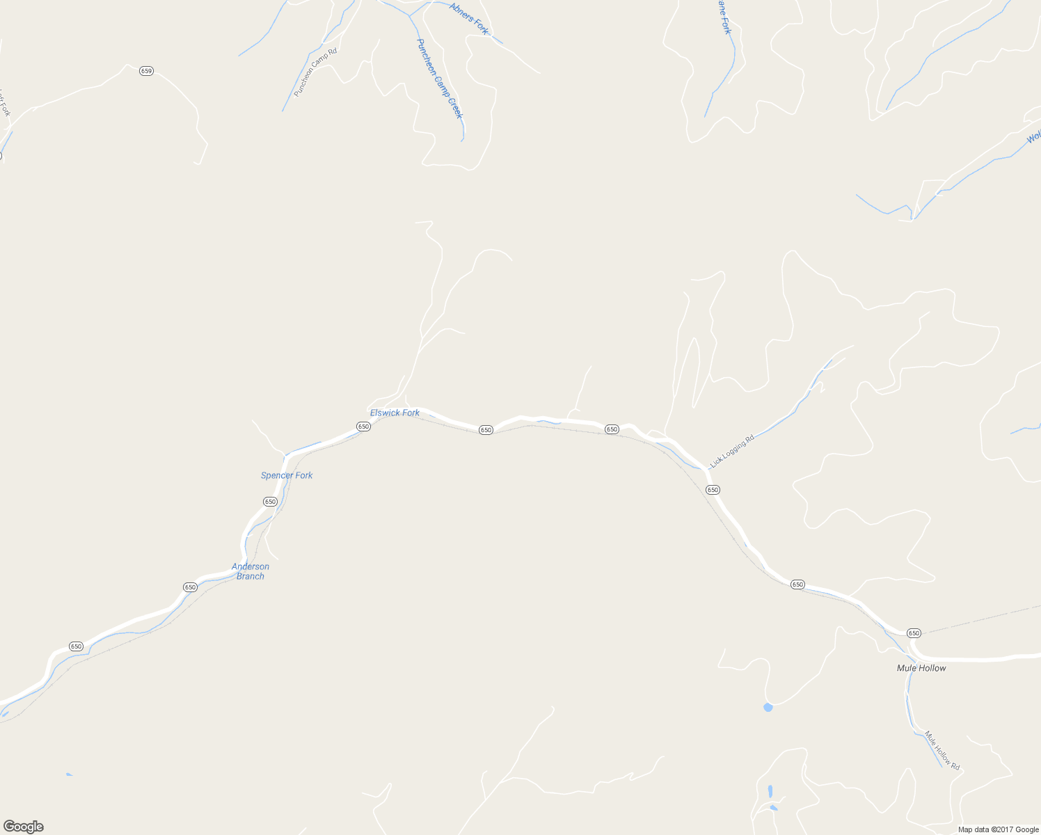 map of restaurants, bars, coffee shops, grocery stores, and more near State Route 650 in Grundy