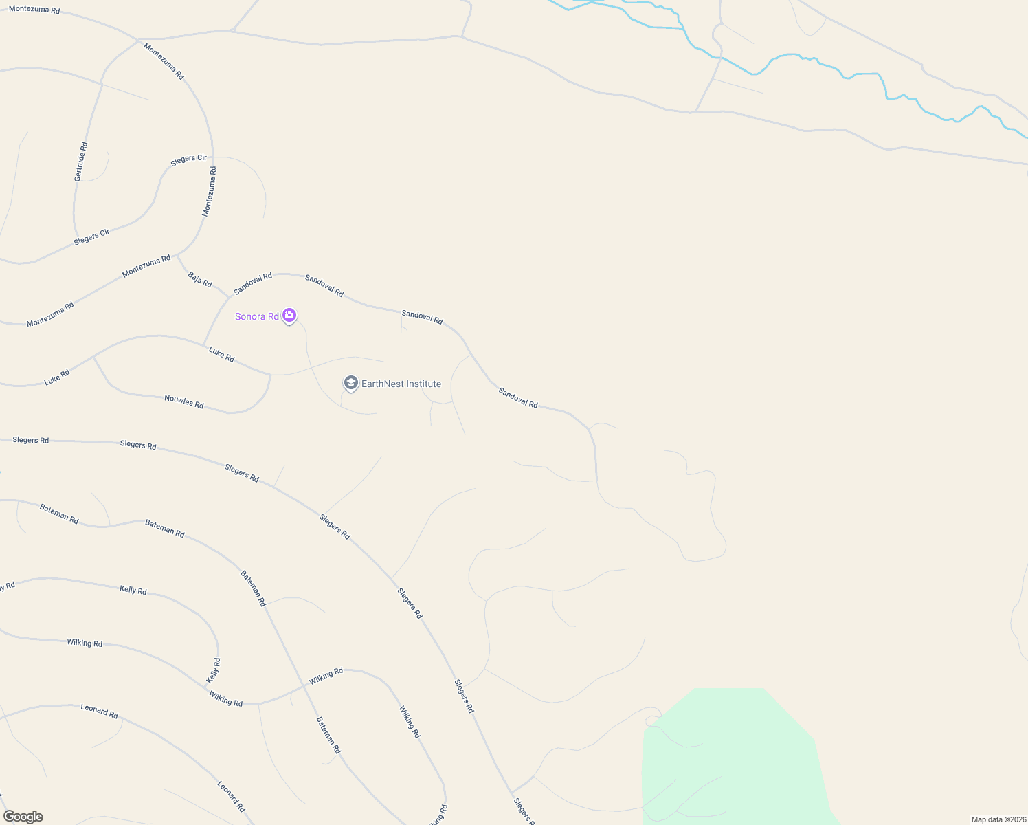 map of restaurants, bars, coffee shops, grocery stores, and more near Sandoval Road in Fort Garland