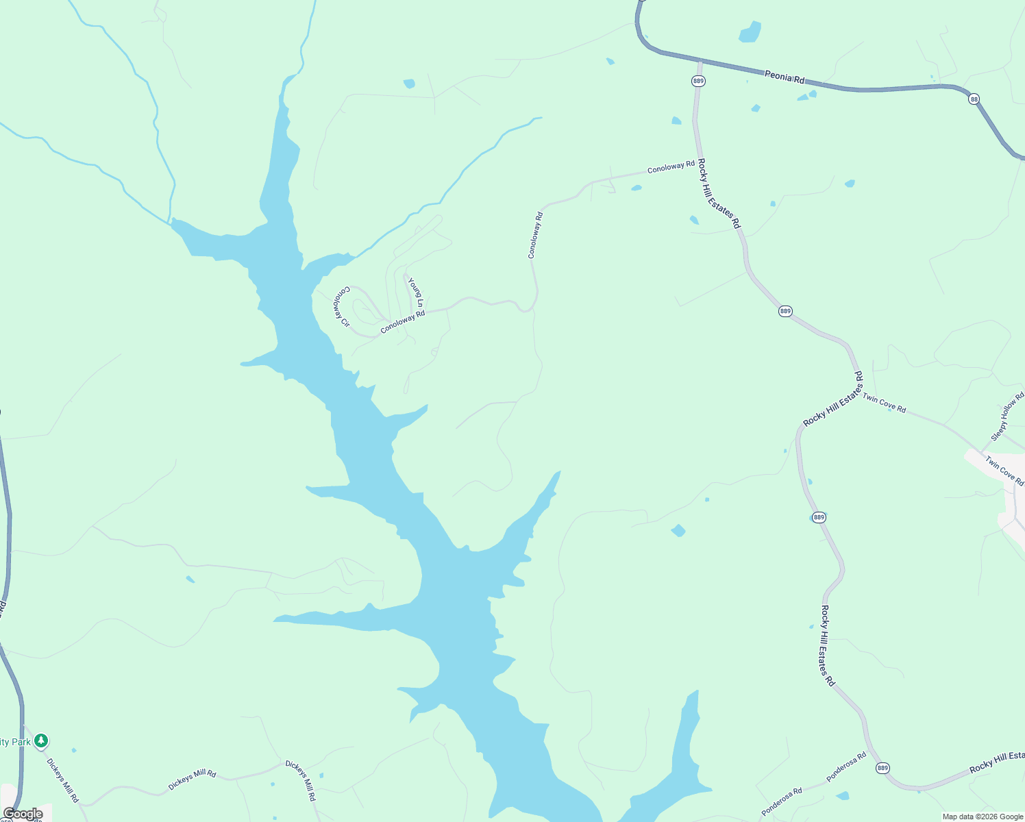 map of restaurants, bars, coffee shops, grocery stores, and more near Greensward Drive in Clarkson