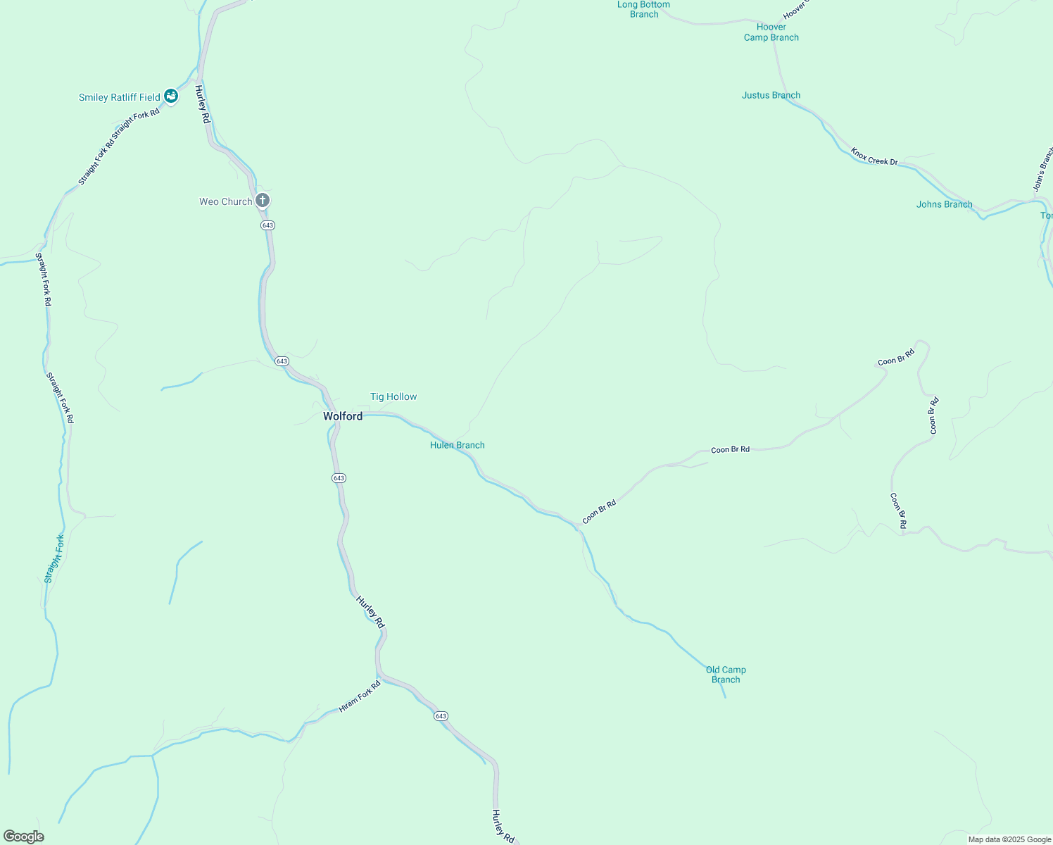 map of restaurants, bars, coffee shops, grocery stores, and more near 1559 Coon Branch Road in Grundy