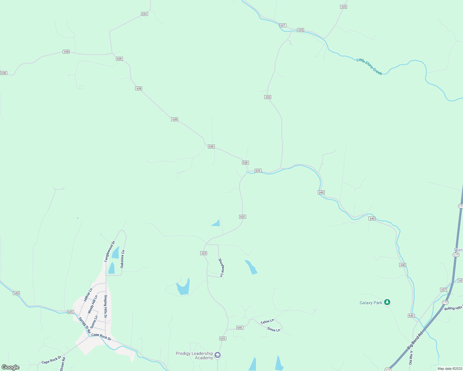 map of restaurants, bars, coffee shops, grocery stores, and more near 1997 County Road 635 in Cape Girardeau