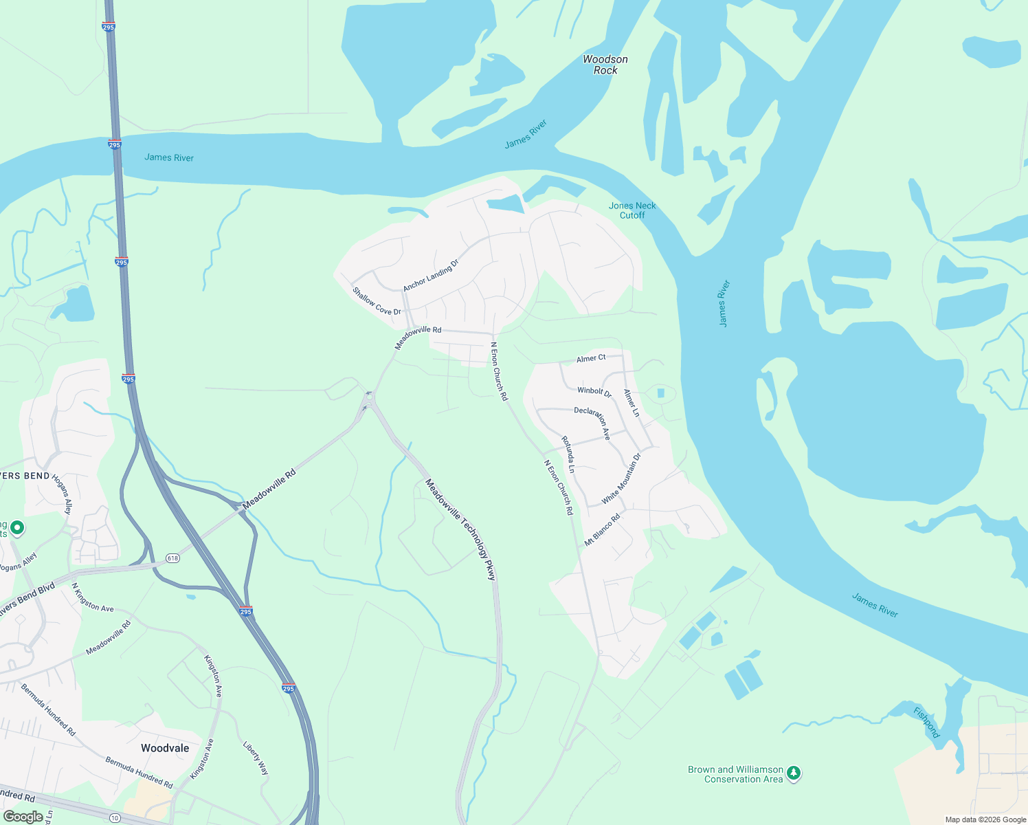 map of restaurants, bars, coffee shops, grocery stores, and more near 12007 North Enon Church Road in Chester