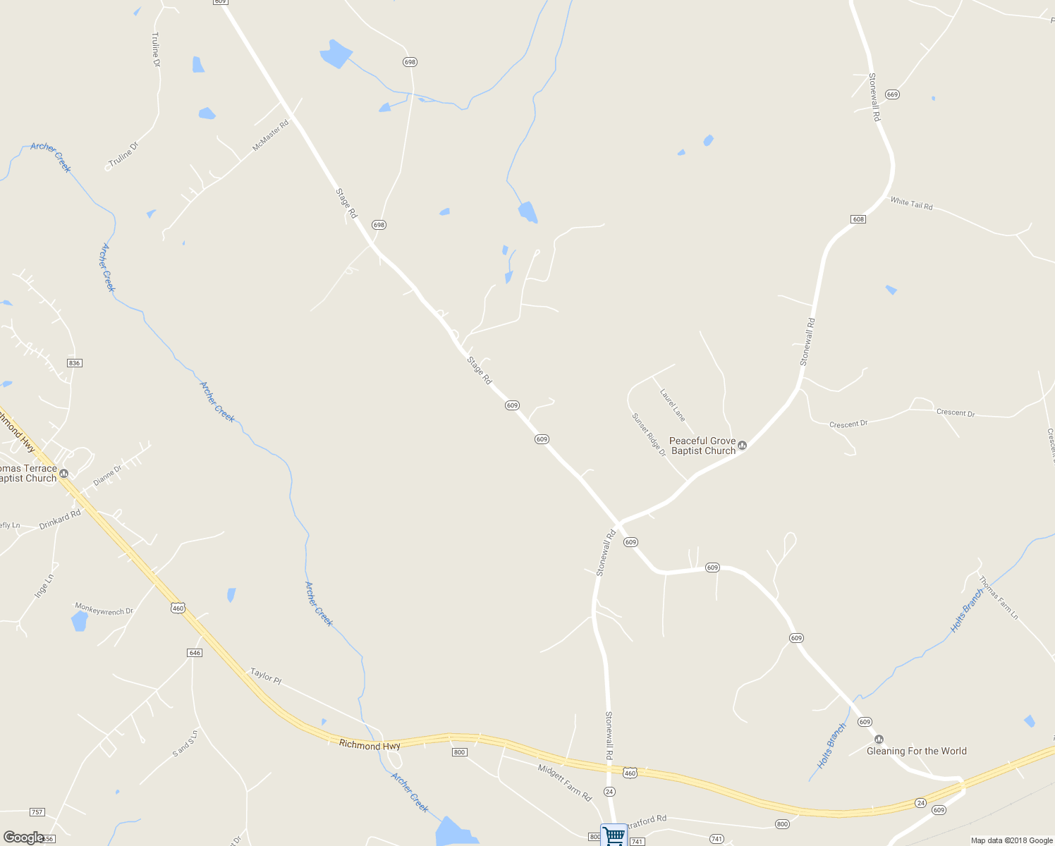 map of restaurants, bars, coffee shops, grocery stores, and more near 7539 Stage Road in Concord