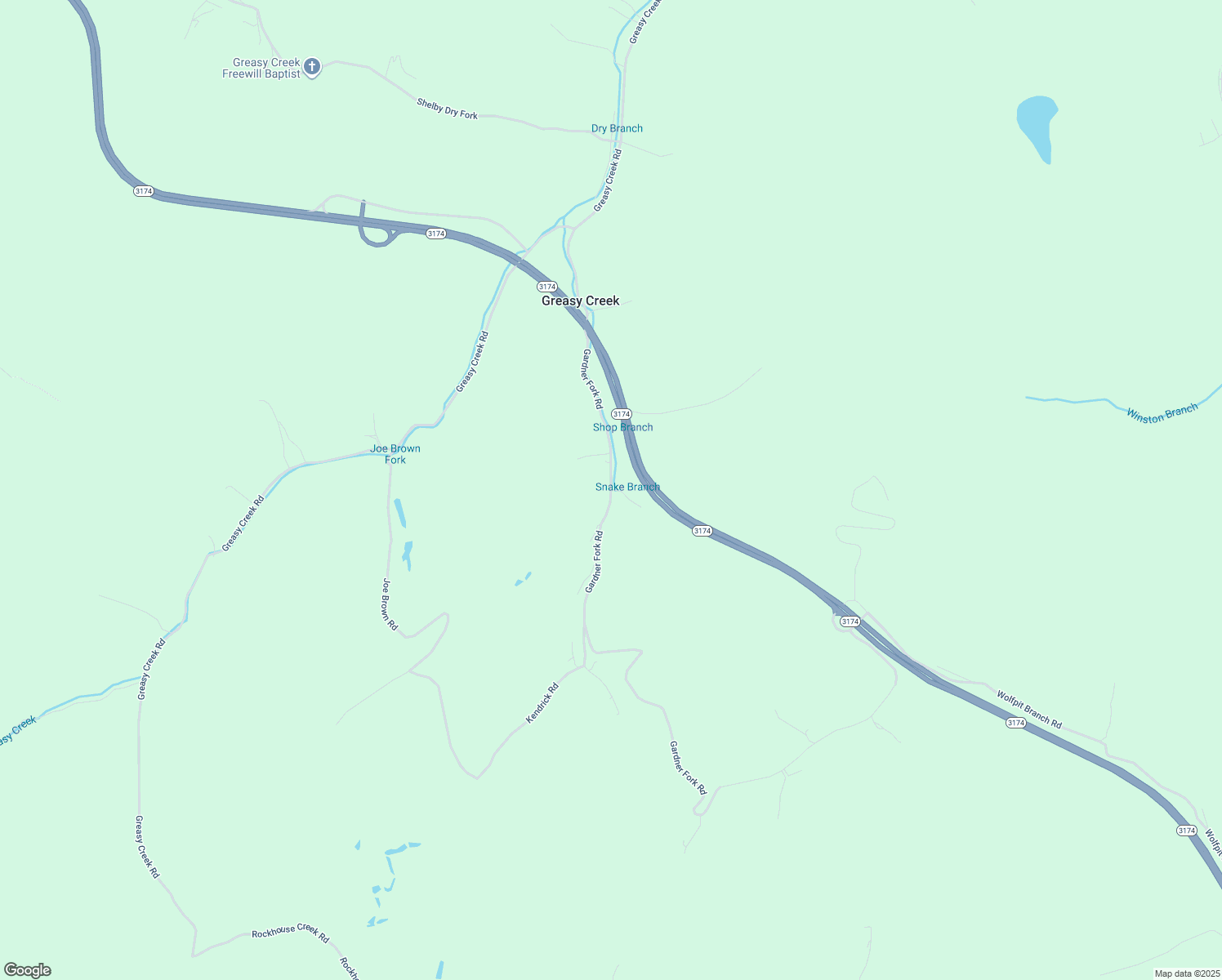 map of restaurants, bars, coffee shops, grocery stores, and more near 866 Gardner Fork Road in Elkhorn City