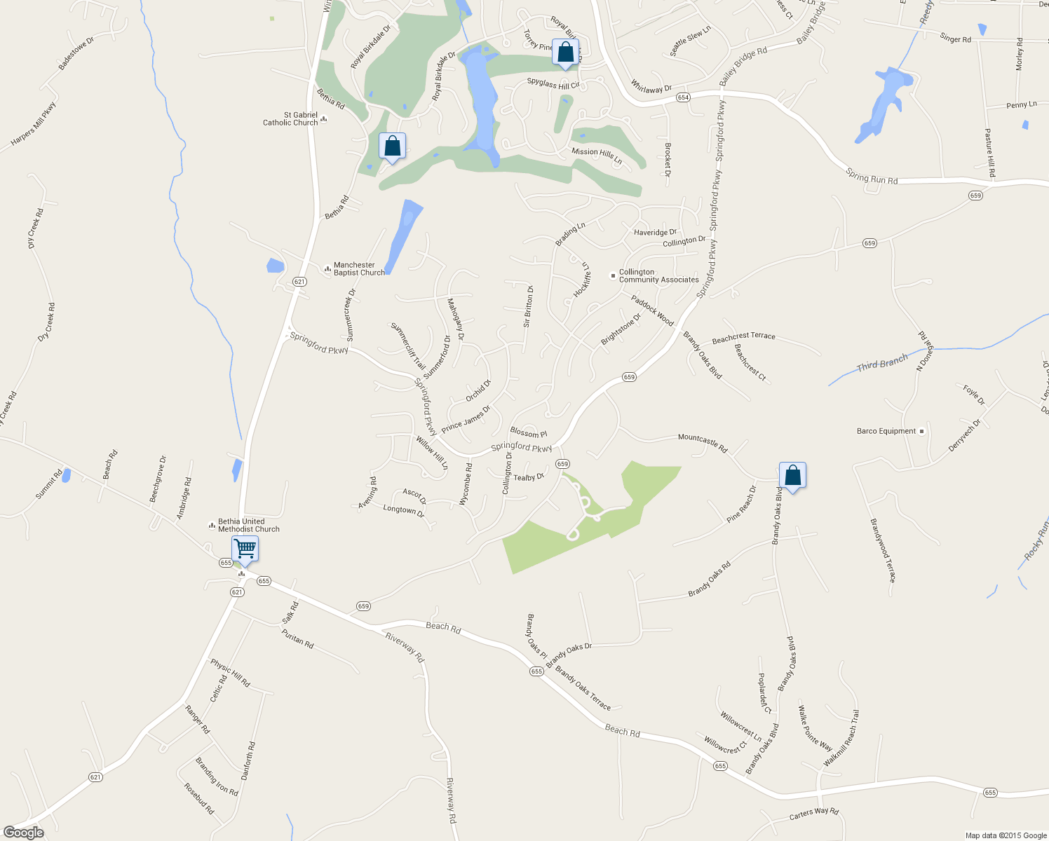 map of restaurants, bars, coffee shops, grocery stores, and more near 9630 Blossom Loop in Midlothian