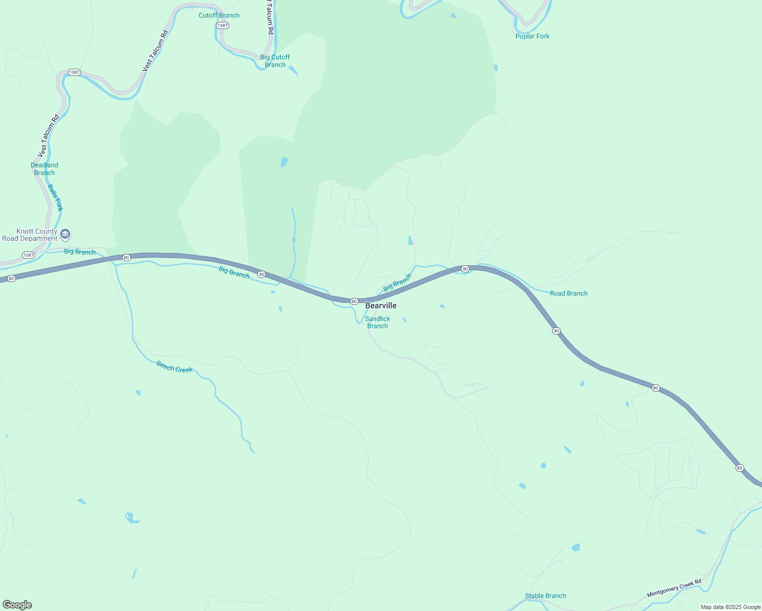 map of restaurants, bars, coffee shops, grocery stores, and more near in Bearville