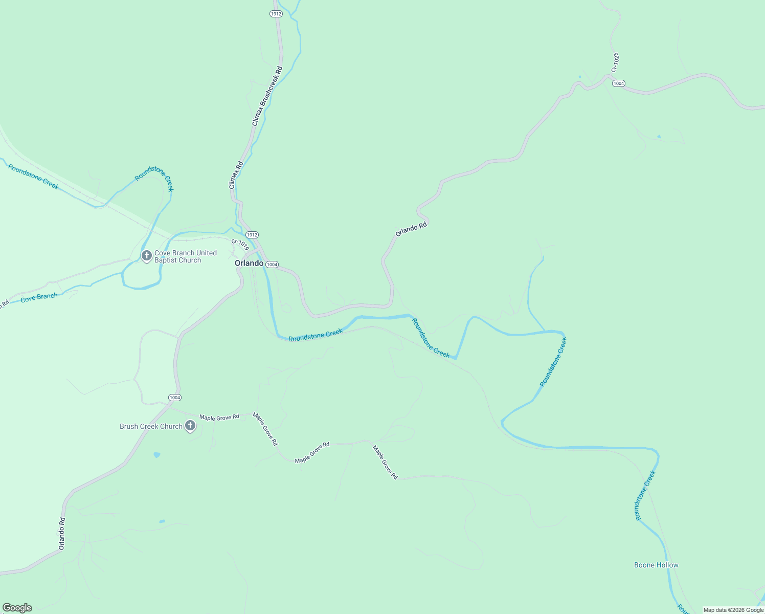 map of restaurants, bars, coffee shops, grocery stores, and more near Orlando Road in Orlando