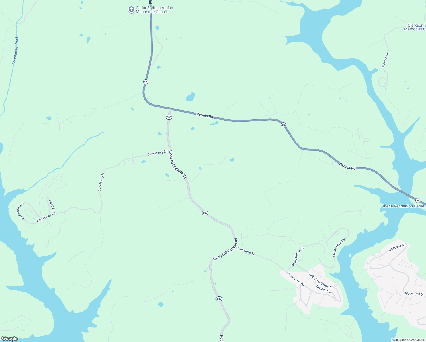 map of restaurants, bars, coffee shops, grocery stores, and more near 306 Ranchero Road in Clarkson