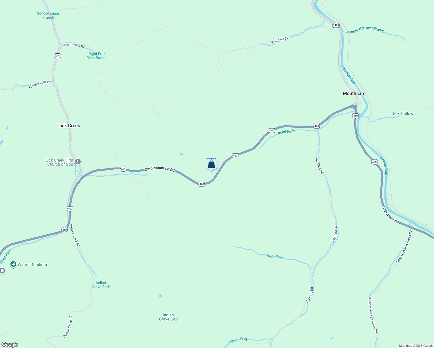 map of restaurants, bars, coffee shops, grocery stores, and more near 21601-22251 Card Mountain Road in Pike