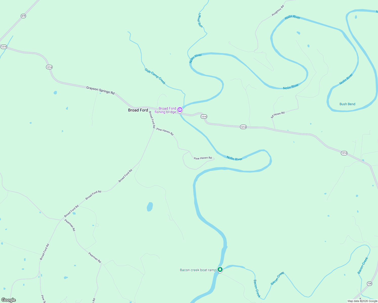 map of restaurants, bars, coffee shops, grocery stores, and more near 701 Pine Haven Road in Clarkson