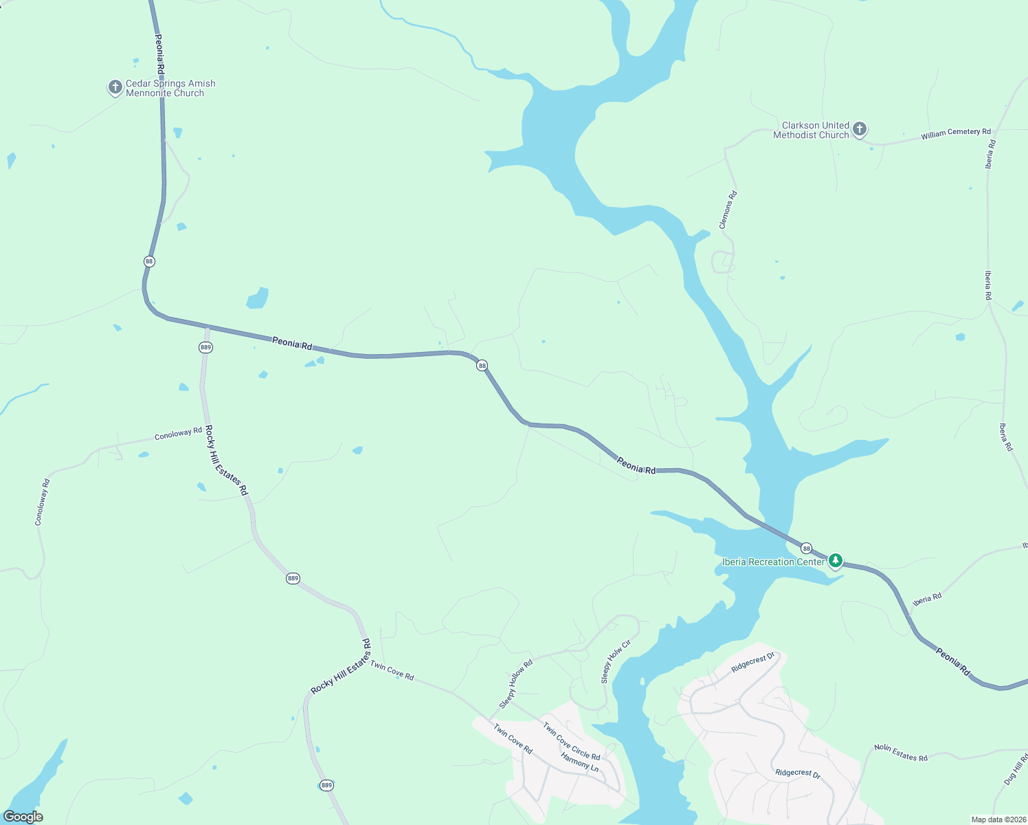 map of restaurants, bars, coffee shops, grocery stores, and more near 10122 Peonia Rd in Clarkson