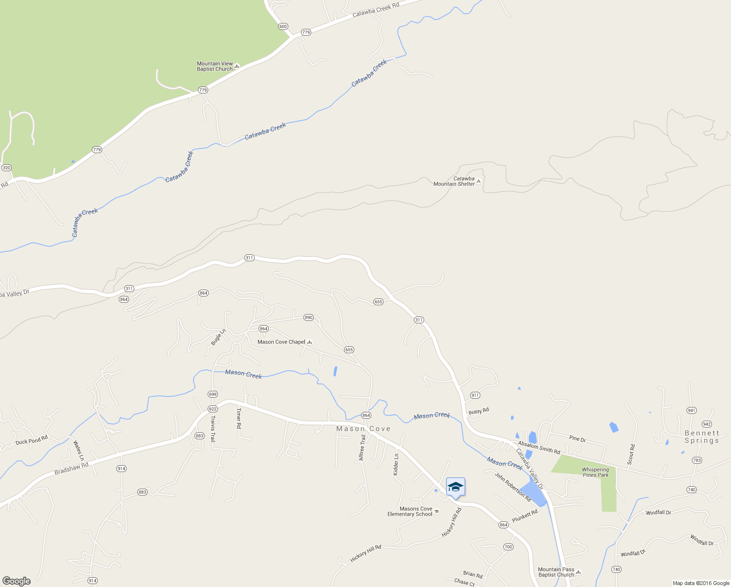 map of restaurants, bars, coffee shops, grocery stores, and more near 3844 Oakey Dolin Road in Salem