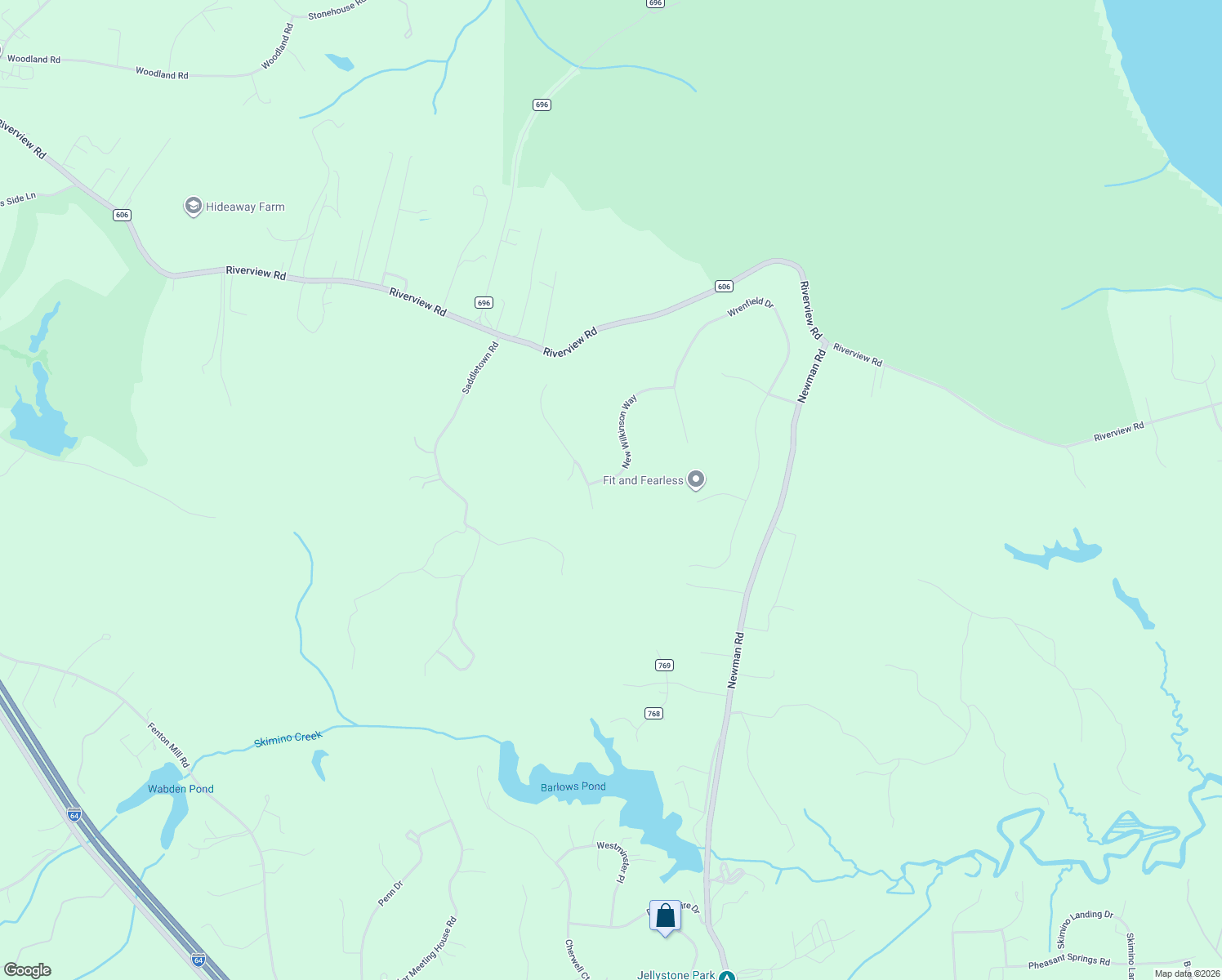map of restaurants, bars, coffee shops, grocery stores, and more near 6031 New Wilkinson Way in Williamsburg