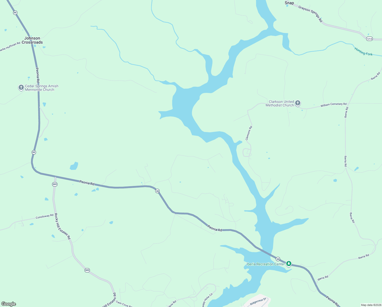 map of restaurants, bars, coffee shops, grocery stores, and more near Unnamed Road in Clarkson