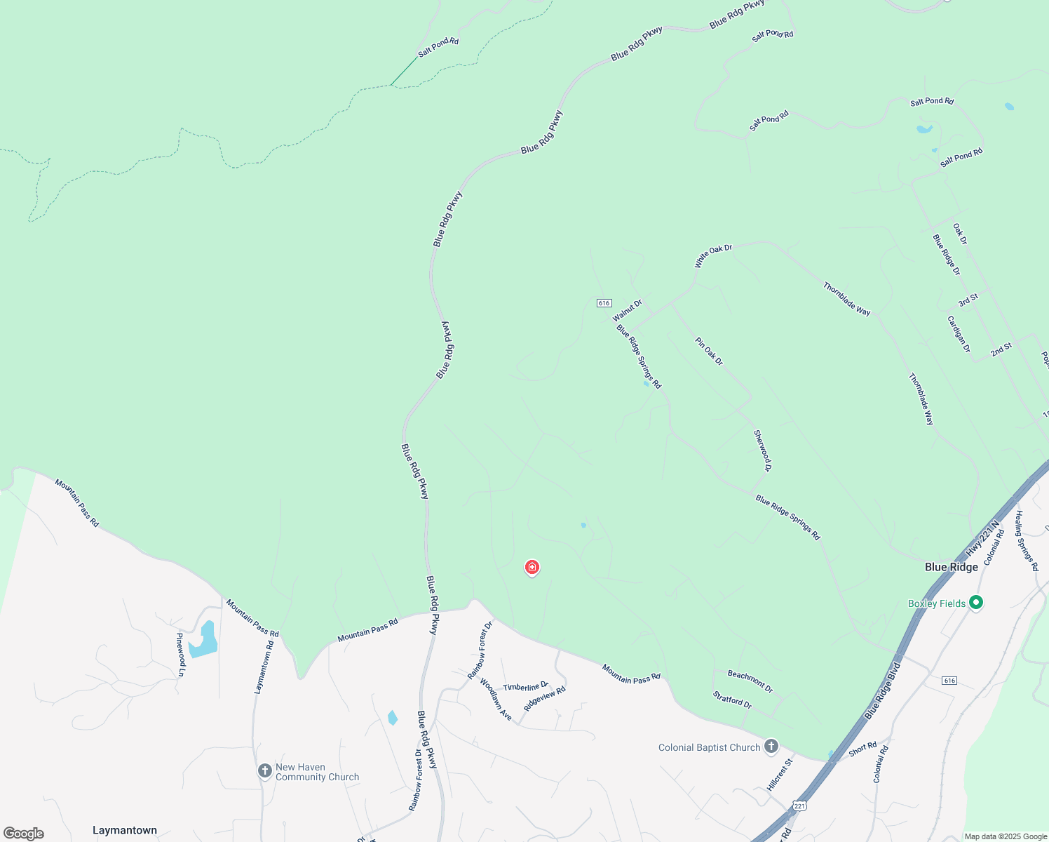 map of restaurants, bars, coffee shops, grocery stores, and more near 99 Gillie Lane in Blue Ridge