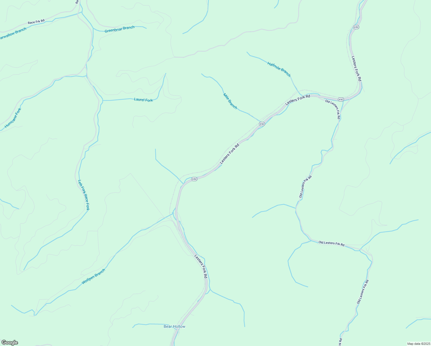 map of restaurants, bars, coffee shops, grocery stores, and more near 4404 Lesters Fork Road in Grundy