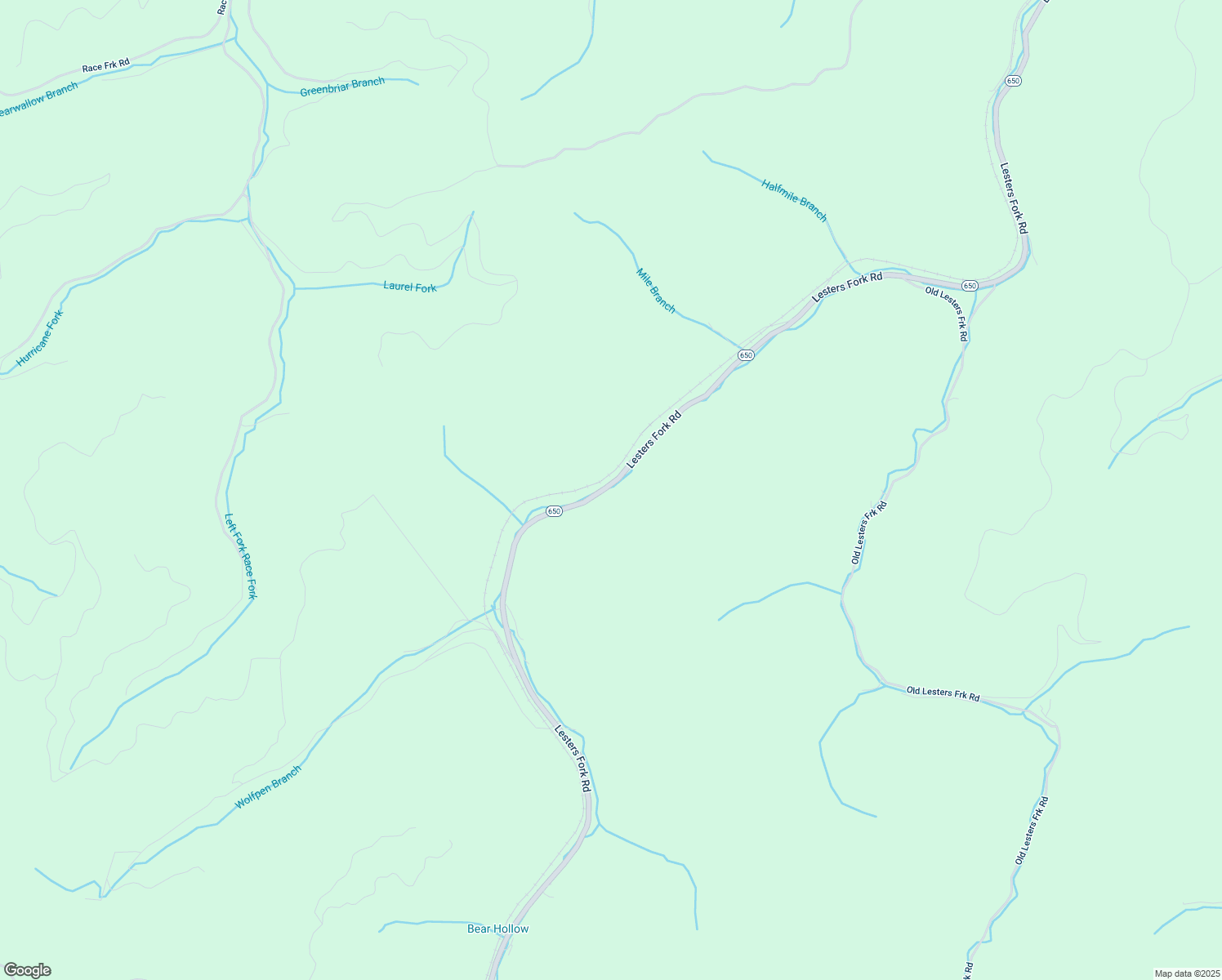 map of restaurants, bars, coffee shops, grocery stores, and more near 4404 Lesters Fork Road in Grundy