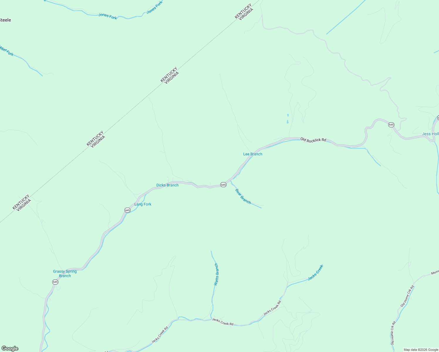 map of restaurants, bars, coffee shops, grocery stores, and more near 4495 Old Rocklick Road in Big Rock