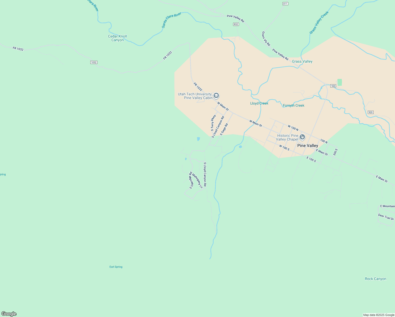 map of restaurants, bars, coffee shops, grocery stores, and more near 780 Hillside Drive in Pine Valley