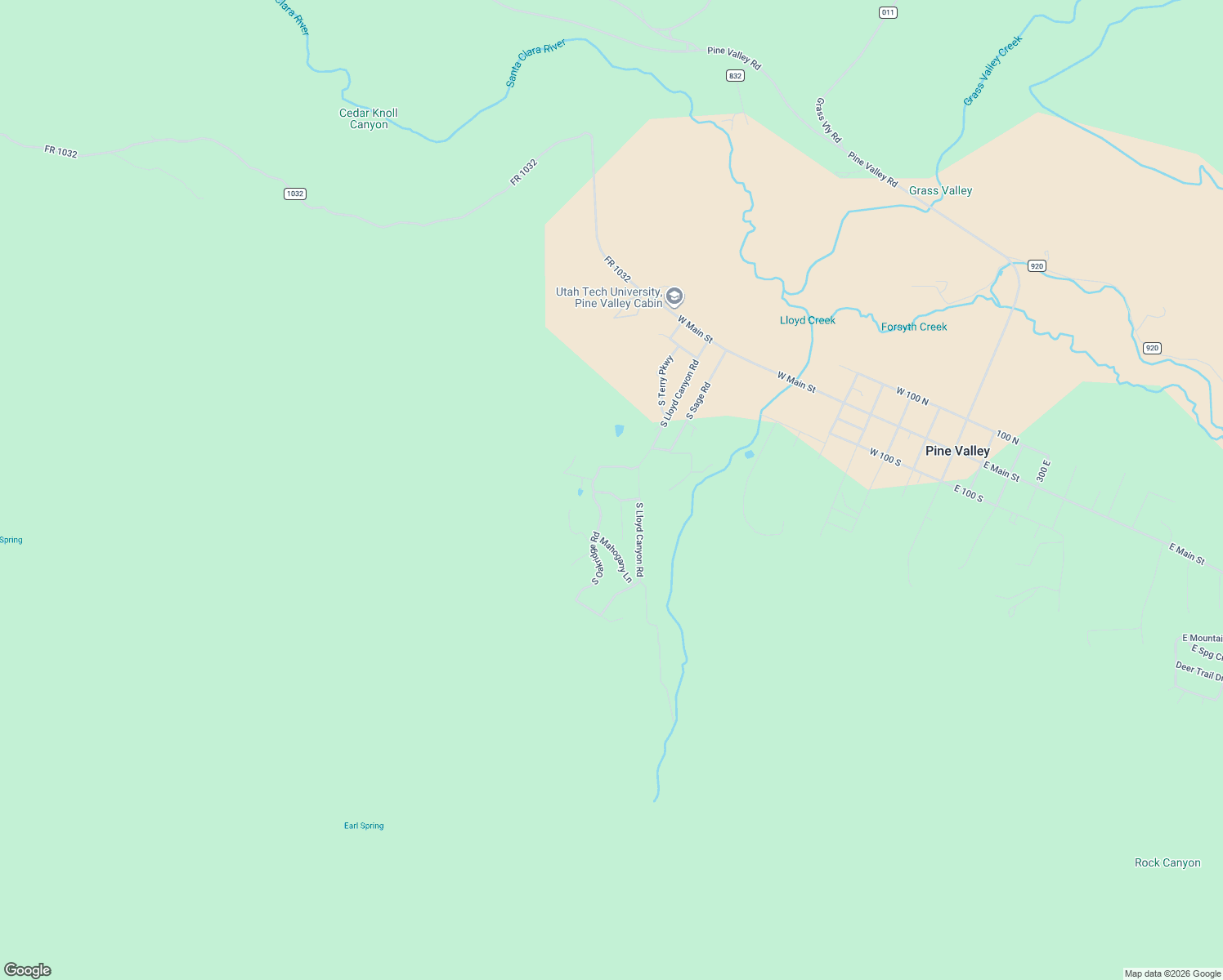map of restaurants, bars, coffee shops, grocery stores, and more near 781 Hillside Drive in Pine Valley