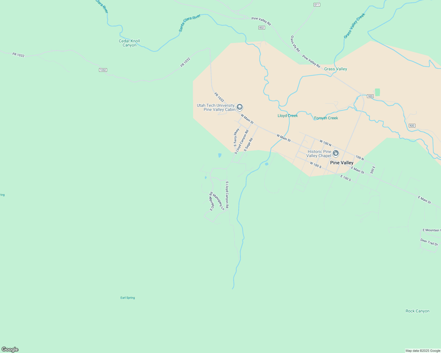 map of restaurants, bars, coffee shops, grocery stores, and more near 780 Hillside Drive in Pine Valley