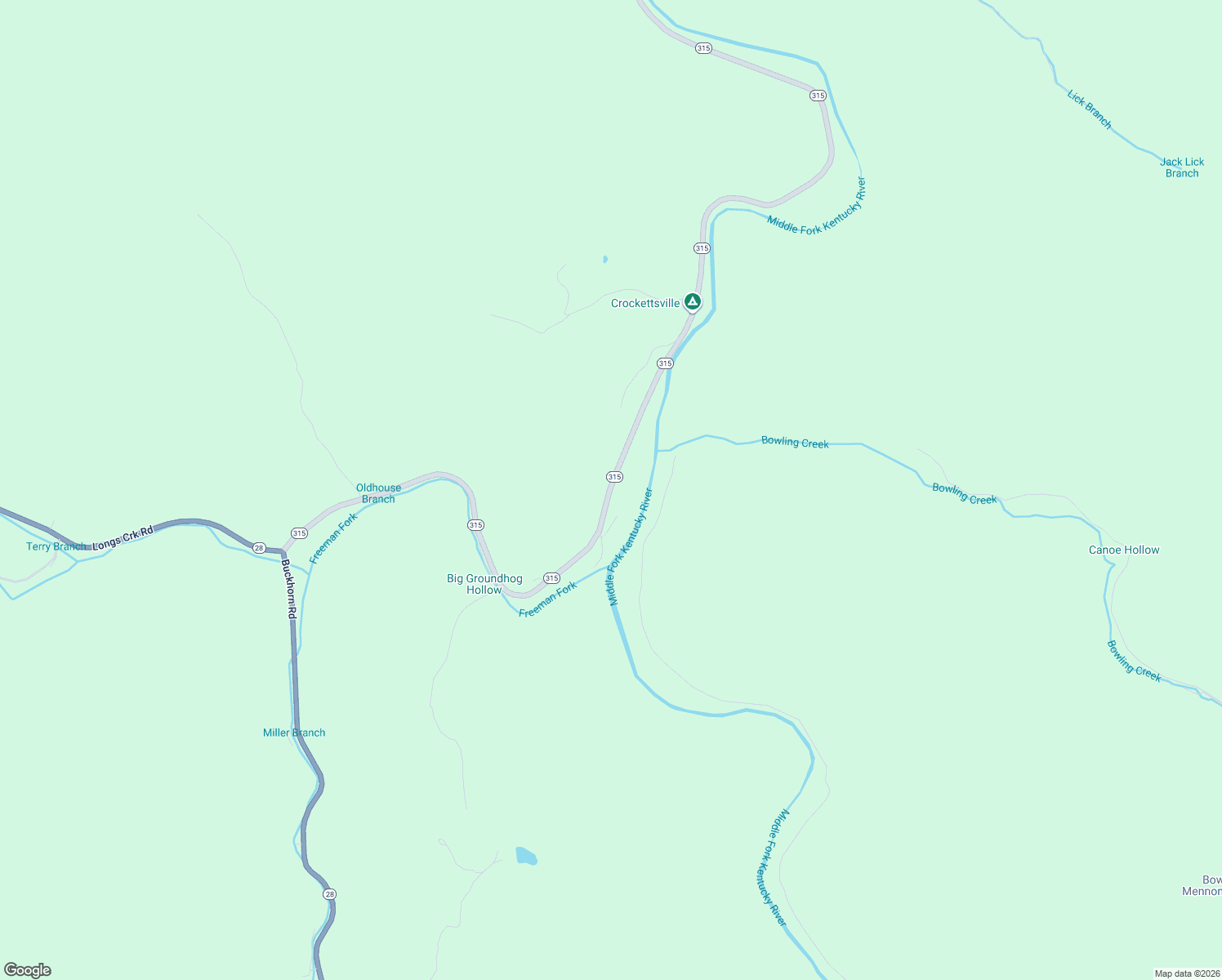map of restaurants, bars, coffee shops, grocery stores, and more near 10026-10192 State Highway 315 in Booneville
