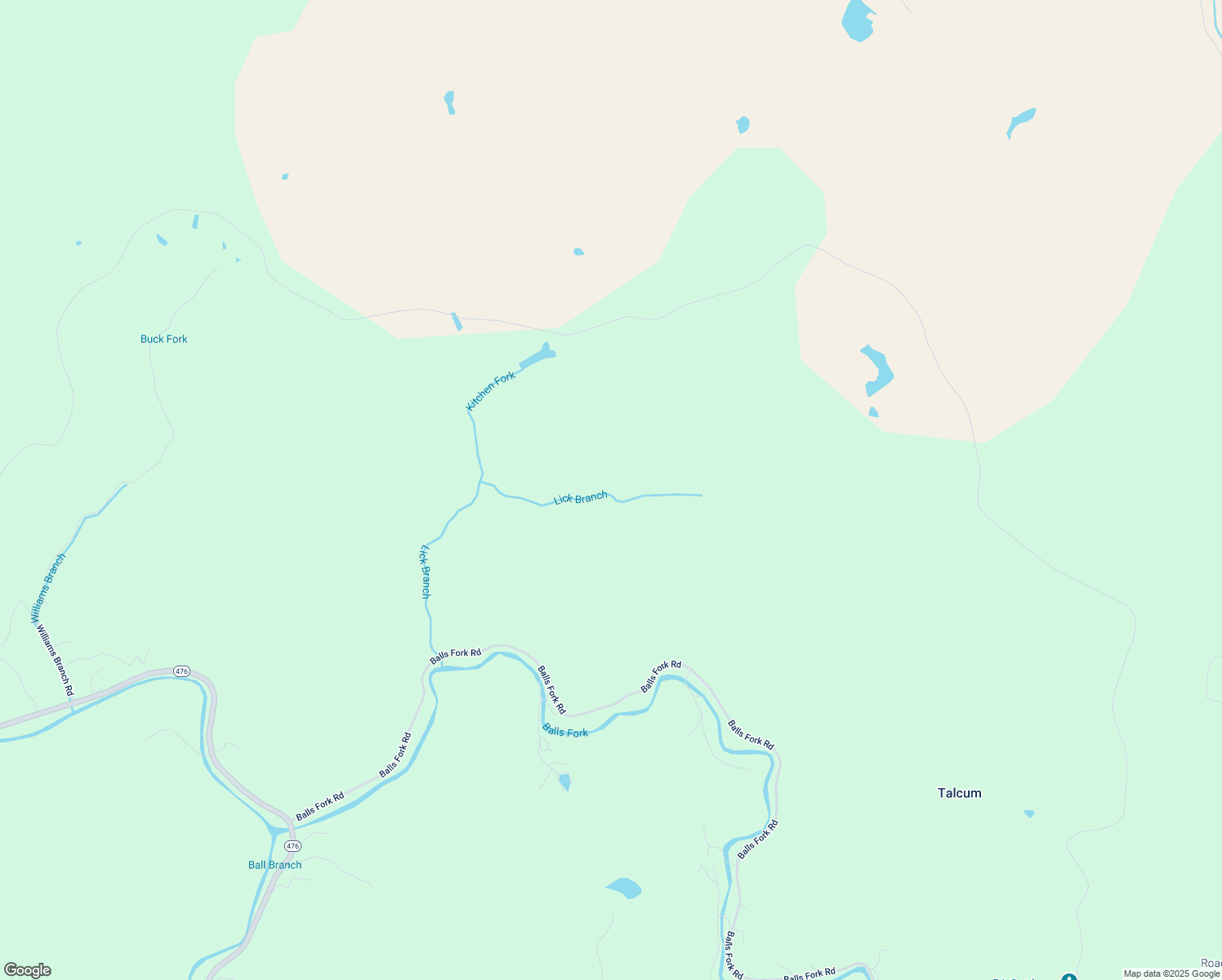 map of restaurants, bars, coffee shops, grocery stores, and more near 819-1191 Balls Fork Road in Ary