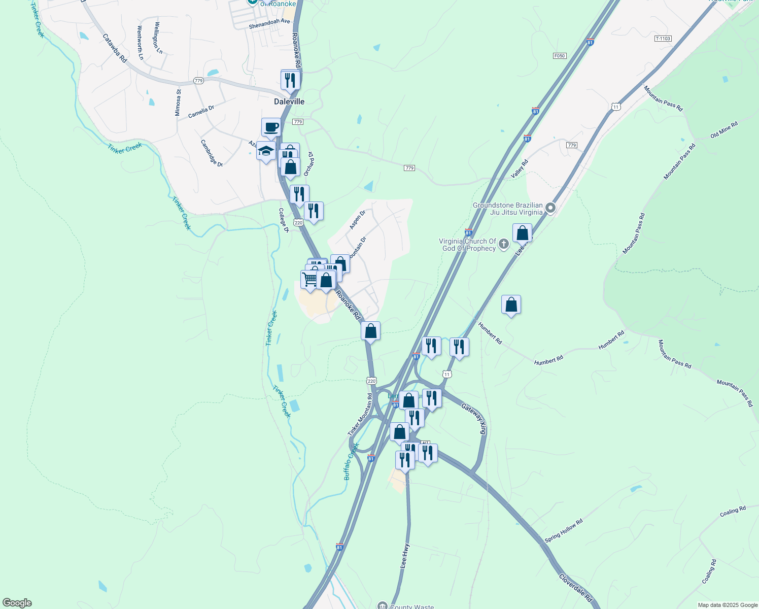 10 Stone Ridge Lane, Daleville VA Walk Score