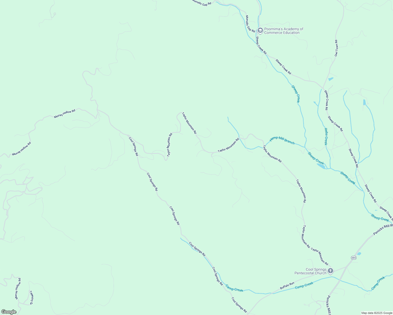 map of restaurants, bars, coffee shops, grocery stores, and more near 3070 Taylor Mountain Road in Thaxton