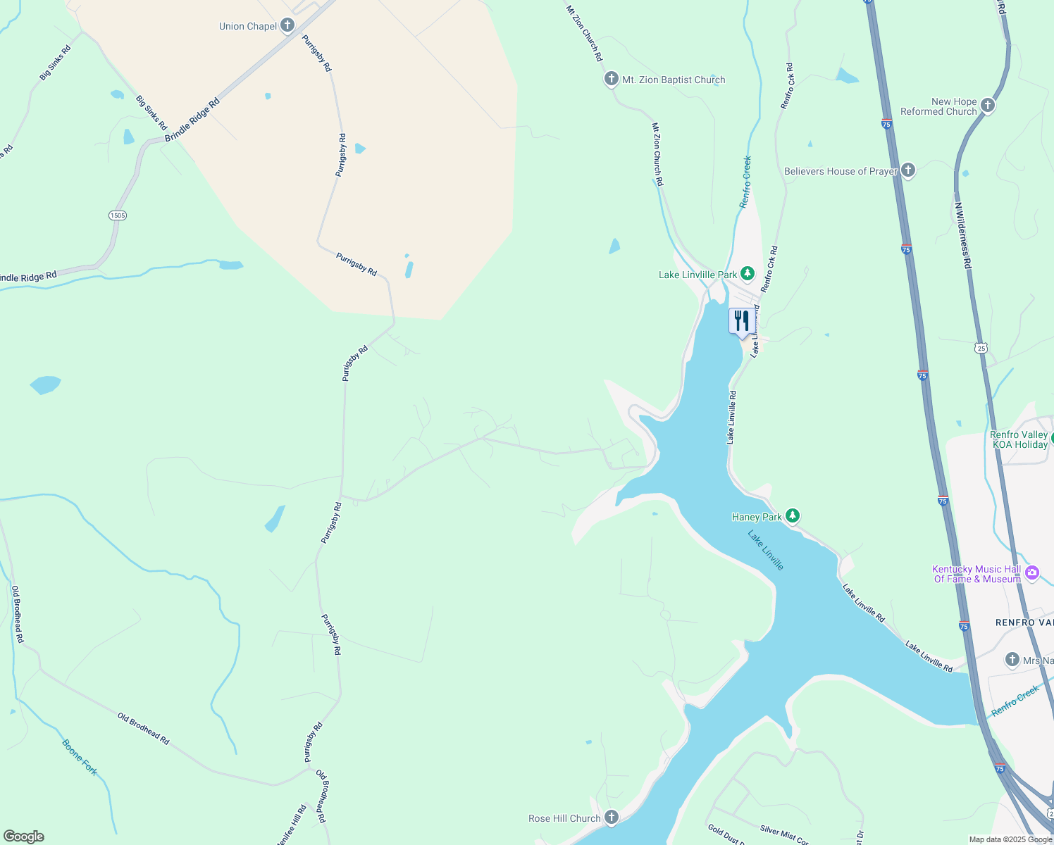 map of restaurants, bars, coffee shops, grocery stores, and more near 374 Barnett Road in Brodhead